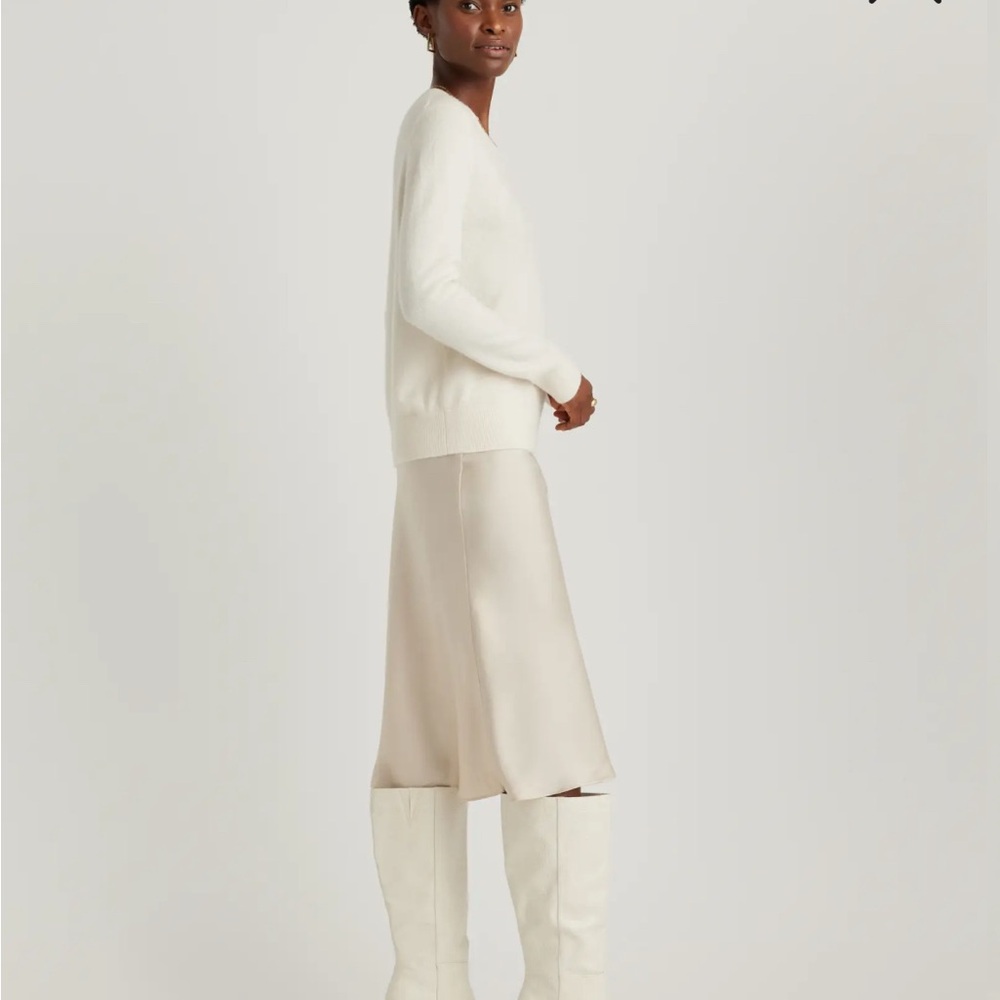 100% washable quince silk skirt